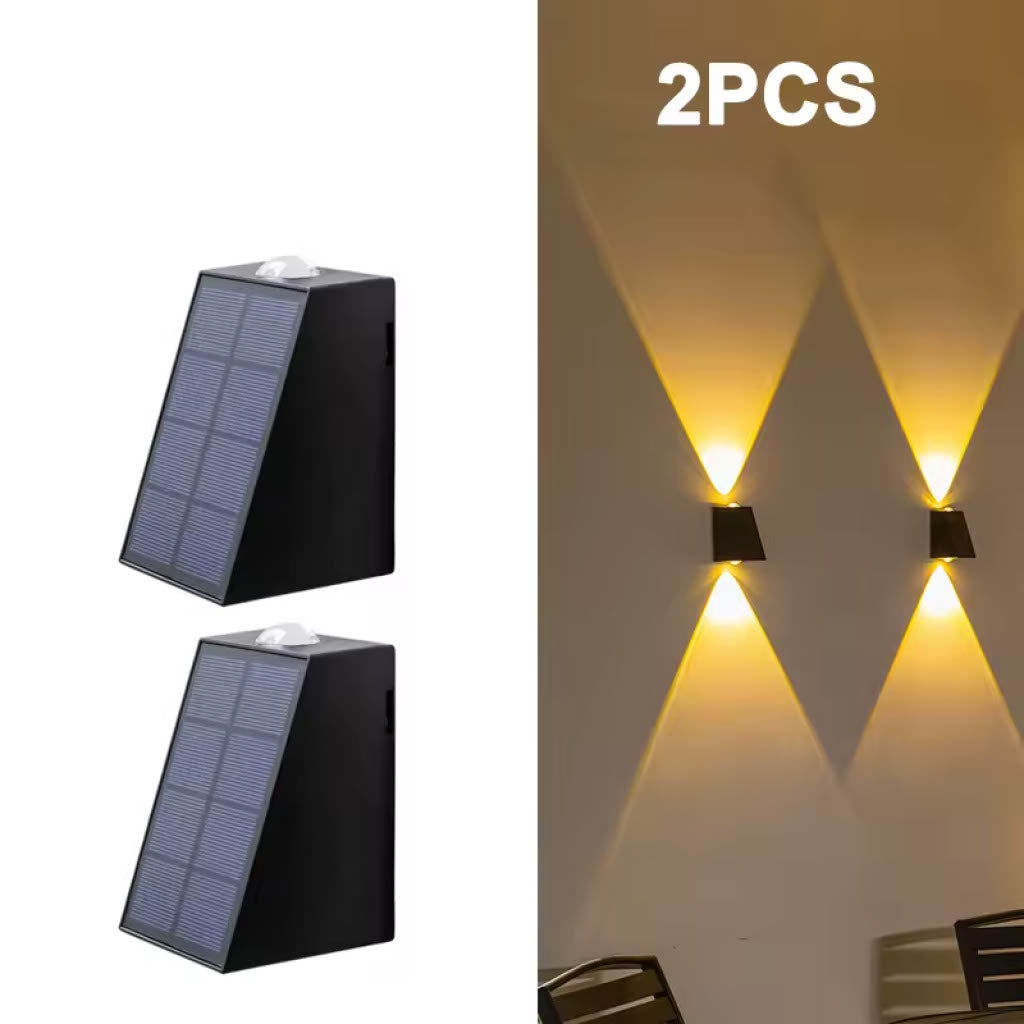 LED Solar Outdoor Wall Light – Waterproof Garden & Patio Lighting