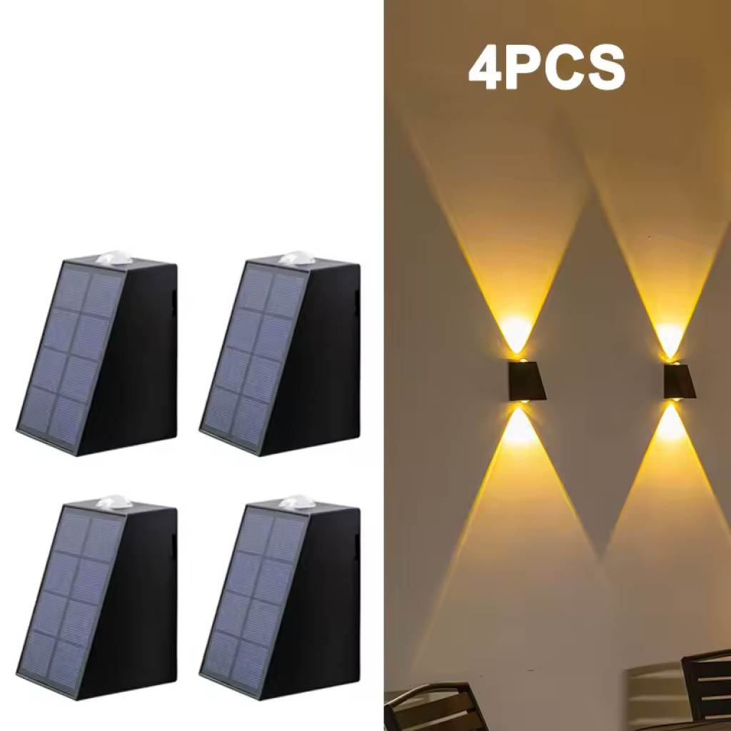 LED Solar Outdoor Wall Light – Waterproof Garden & Patio Lighting