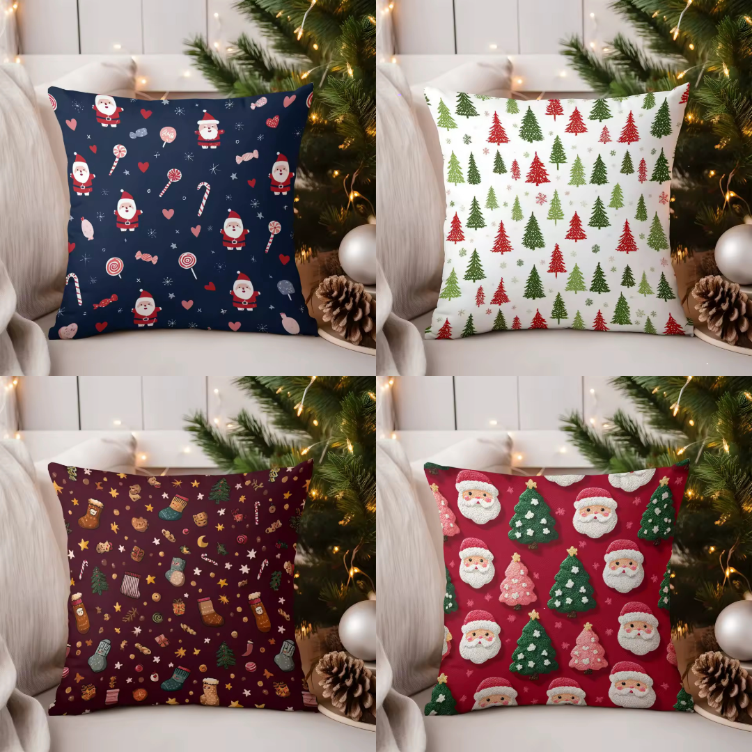 Christmas Cushion Cover – Festive Decorative Pillowcase