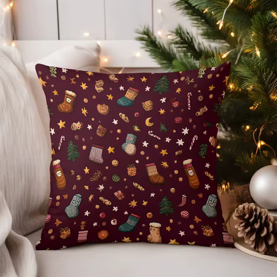 Christmas Cushion Cover – Festive Decorative Pillowcase