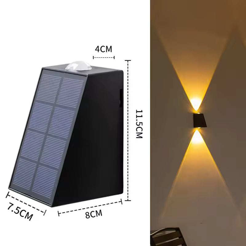 LED Solar Outdoor Wall Light – Waterproof Garden & Patio Lighting