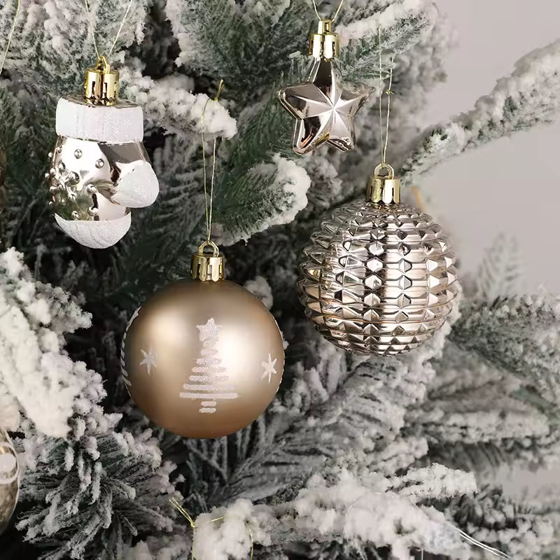 42PCS 6CM Christmas Tree Ornaments