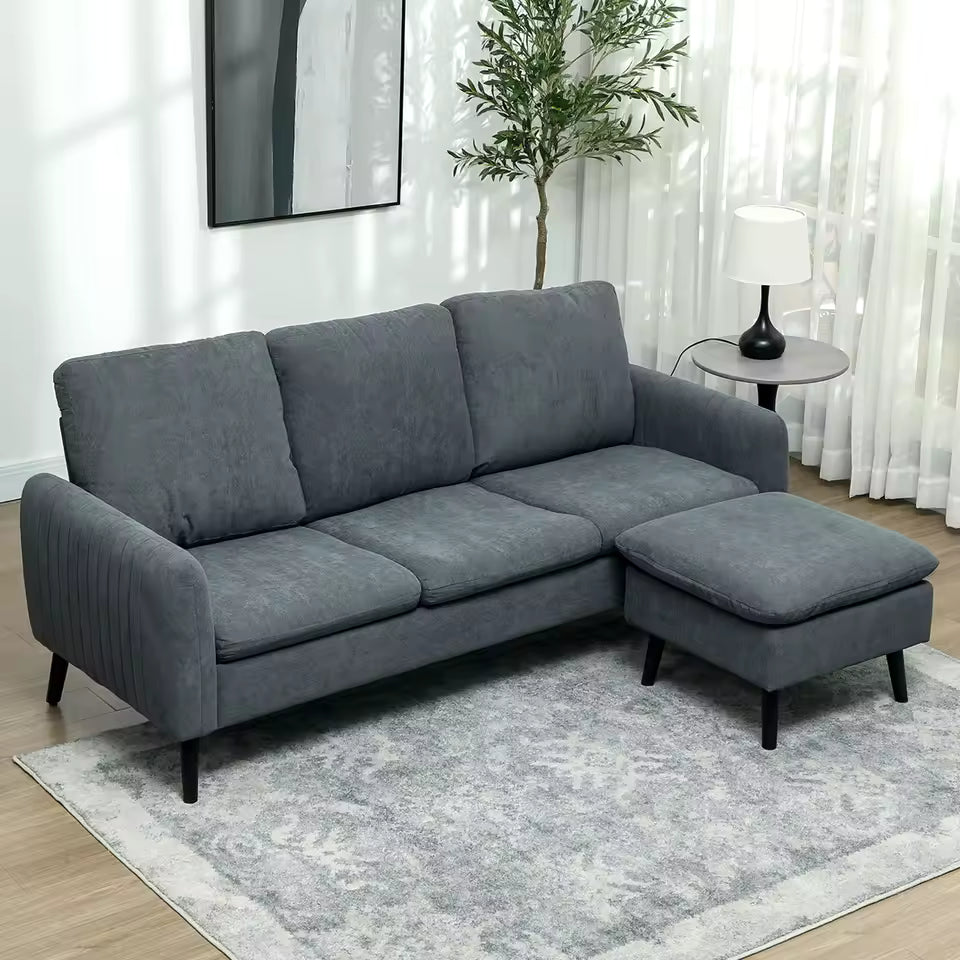 3-Seater Corner Sofa with Chaise Lounge