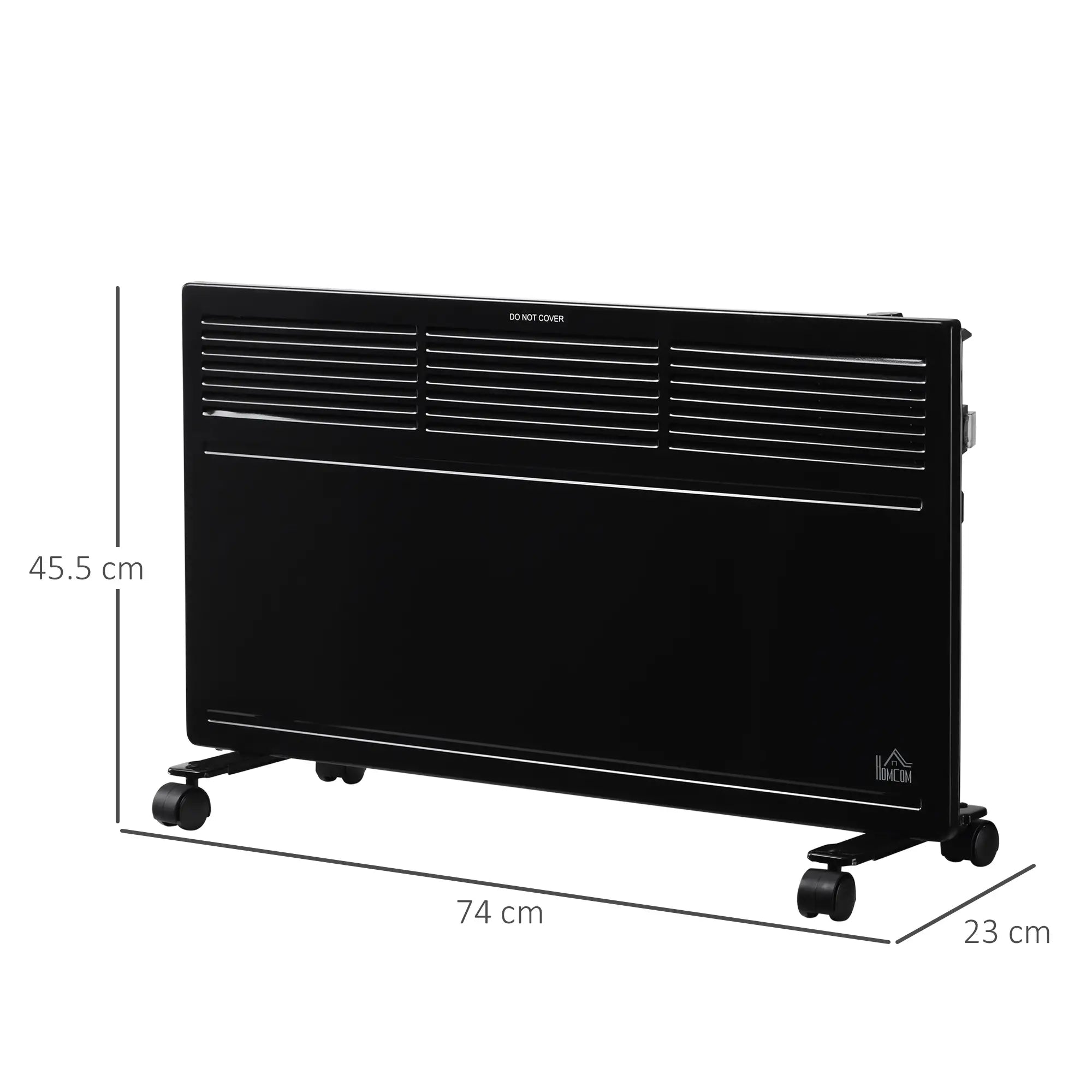 2-in-1 1300W Electric Heater - Freestanding or Wall-Mounted