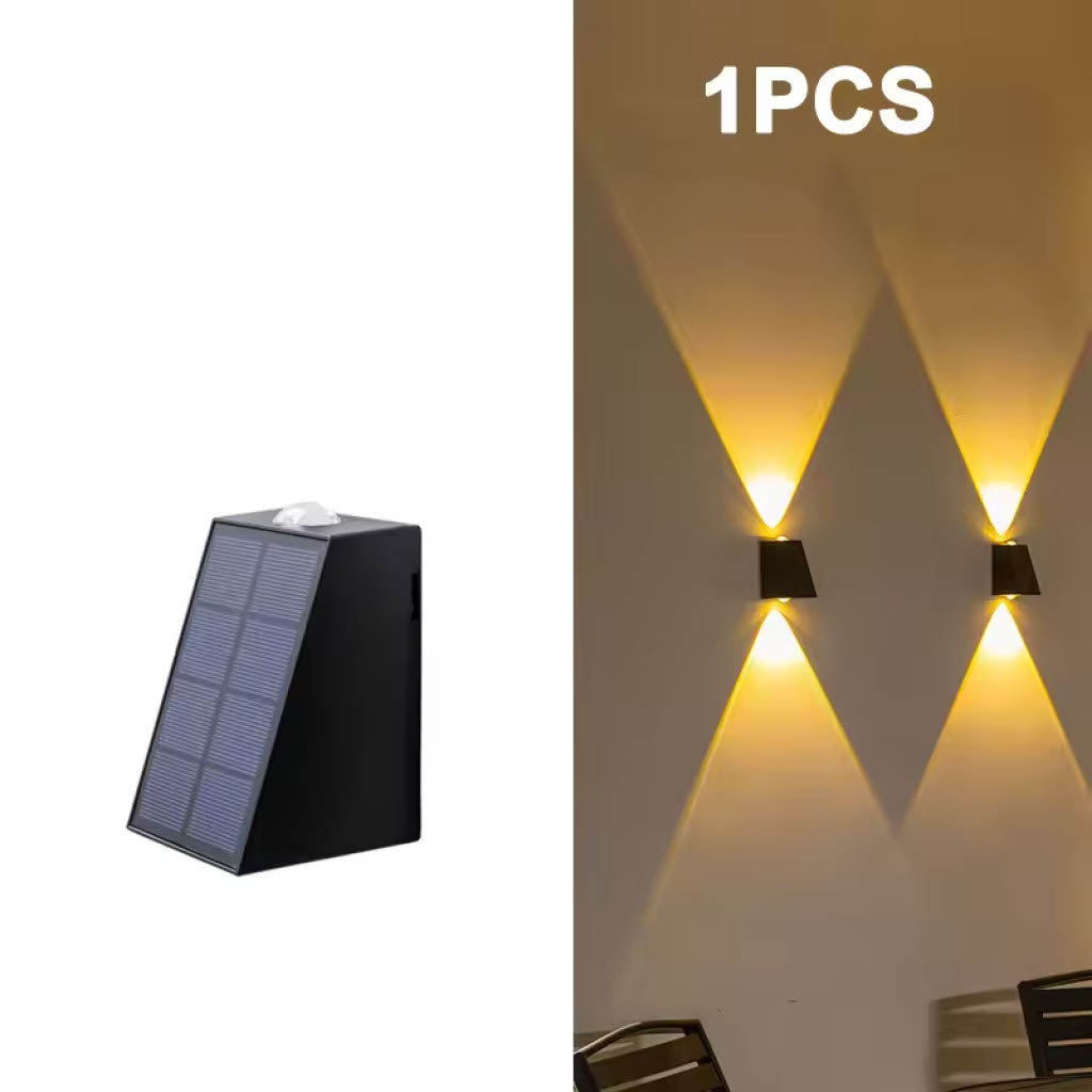LED Solar Outdoor Wall Light – Waterproof Garden & Patio Lighting