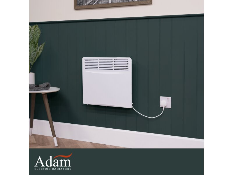 Adam Amba 1000W Electric Radiator in White