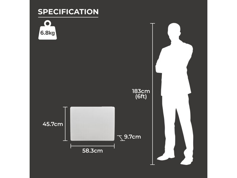 Adam Solis 1000W Ceramic Core Electric Radiator in White