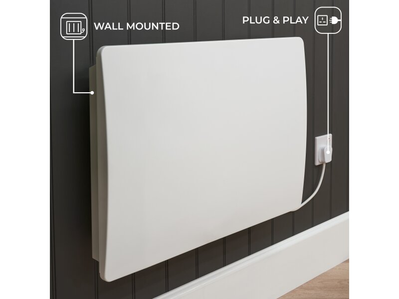 Adam Solis 2000W Ceramic Core Electric Radiator in White