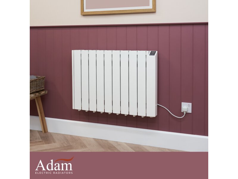 Adam Alba Oil-Filled 1500W Electric Radiator in White