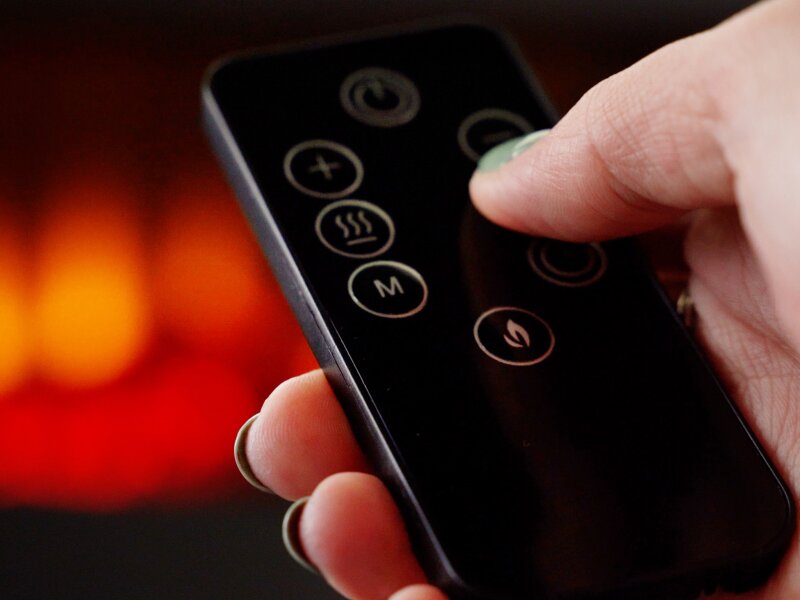 Sureflame WM-9505 Electric Wall Mounted Fire with Remote in Grey, 42 Inch