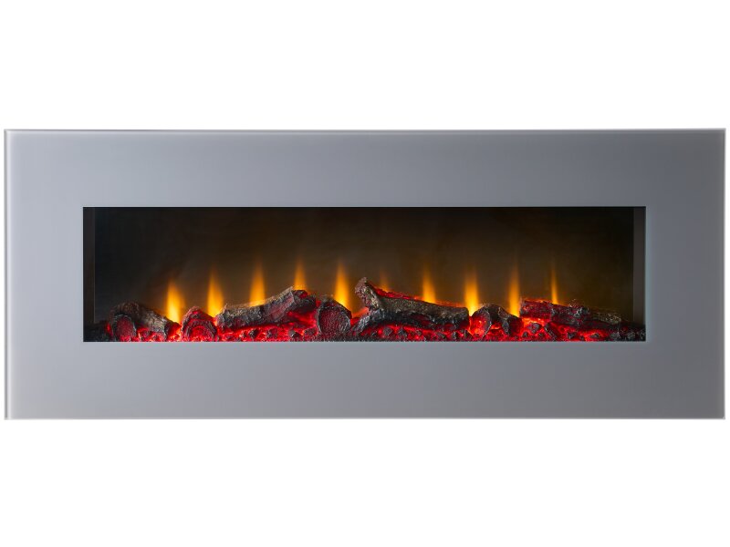 Sureflame WM-9505 Electric Wall Mounted Fire with Remote in Grey, 42 Inch