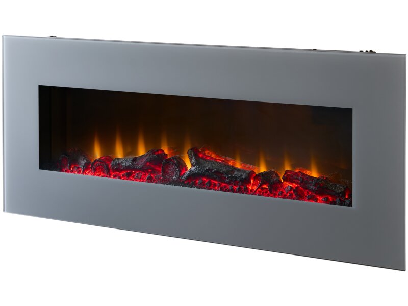 Sureflame WM-9505 Electric Wall Mounted Fire with Remote in Grey, 42 Inch