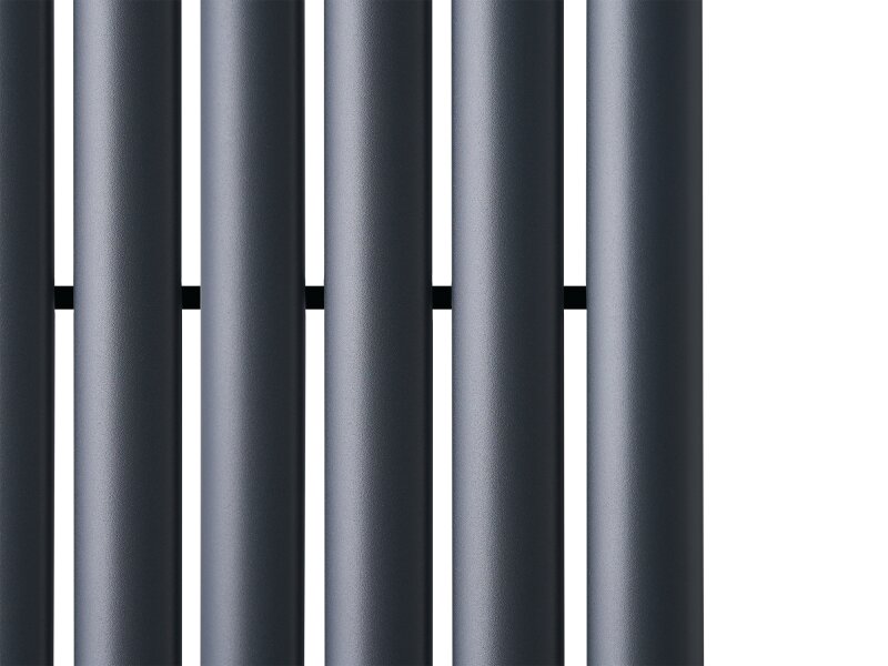 Eden Teppra 1200W Electric Vertical Radiator in Anthracite with Smart WiFi Control, 1800 x 420mm