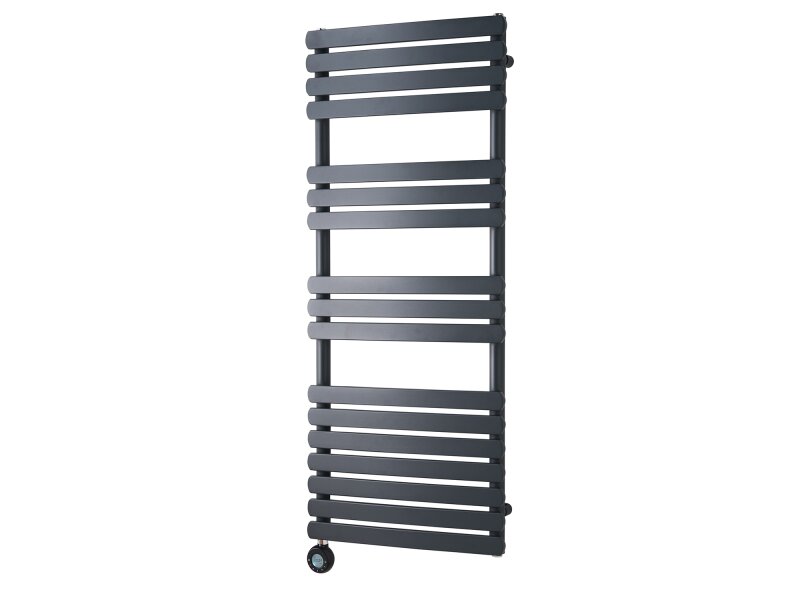 Eden Rovente 1200W Electric Towel Radiator in Anthracite with Smart WiFi Control, 1200 x 500mm