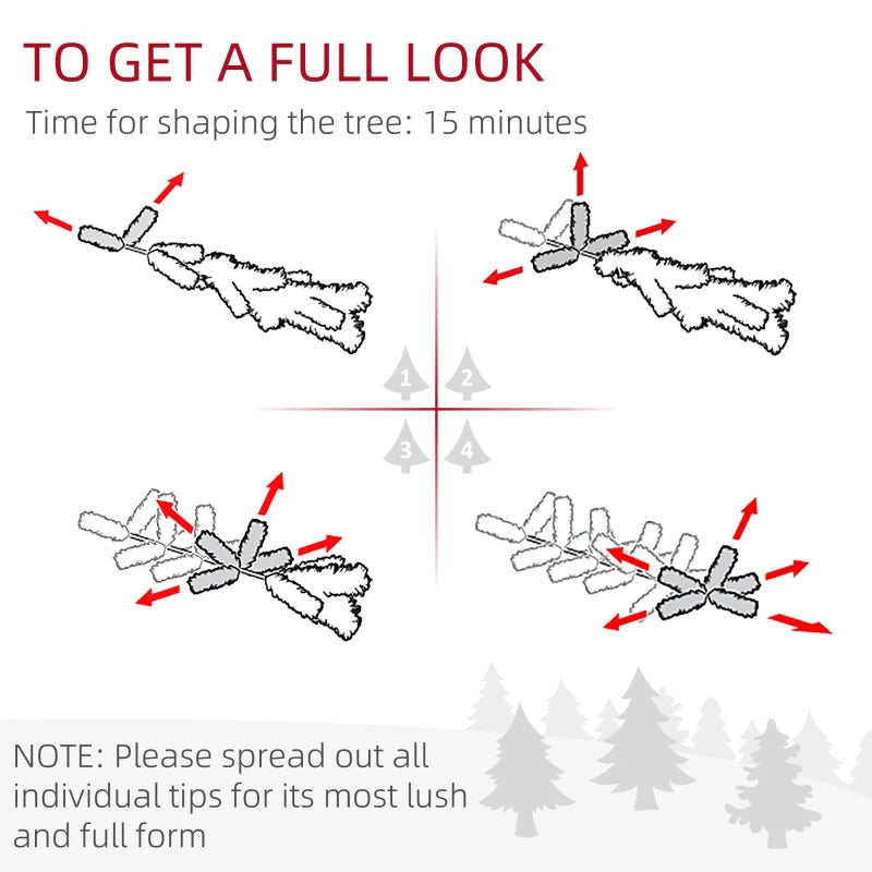 6ft Bare Artificial Christmas Tree