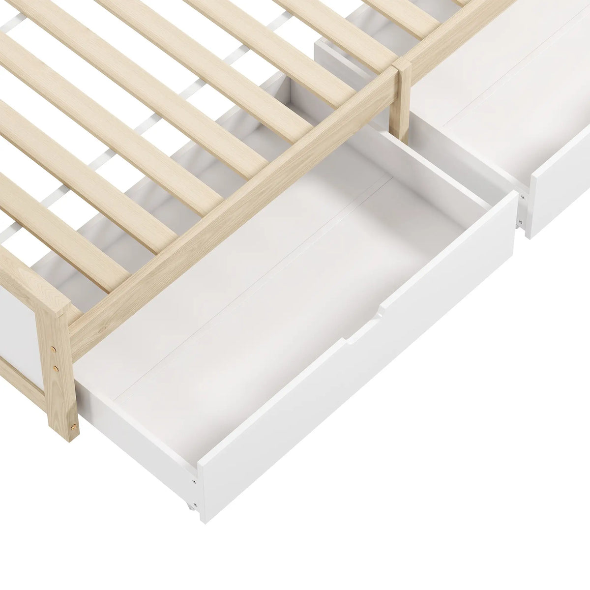 Natural Pine 3ft Single Storage Bed with Drawers