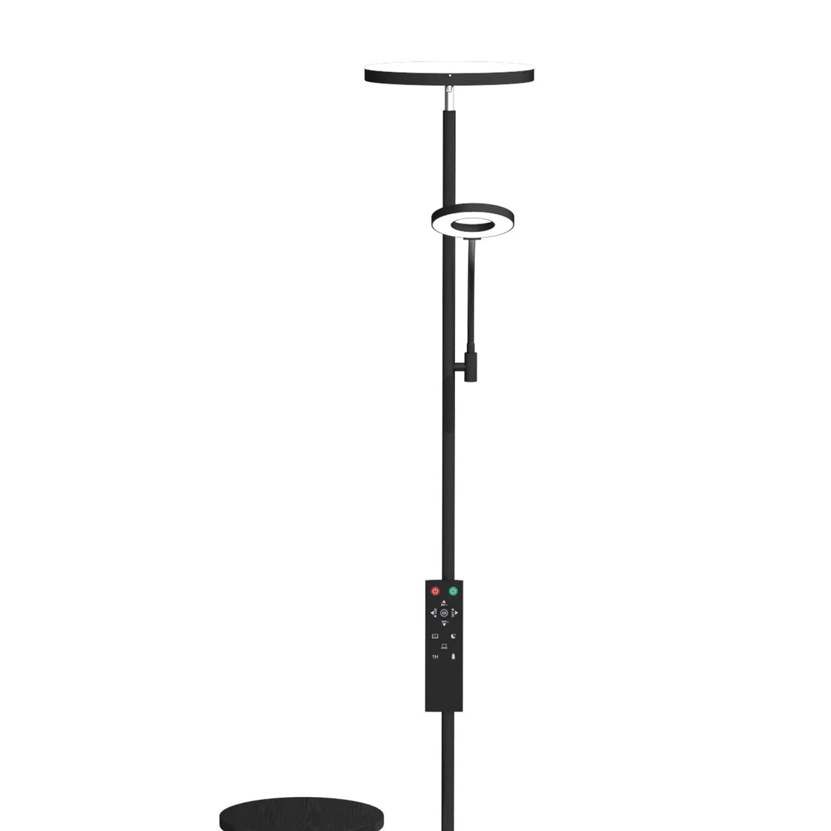 Uplighter Floor Lamp with Table & Reading Light