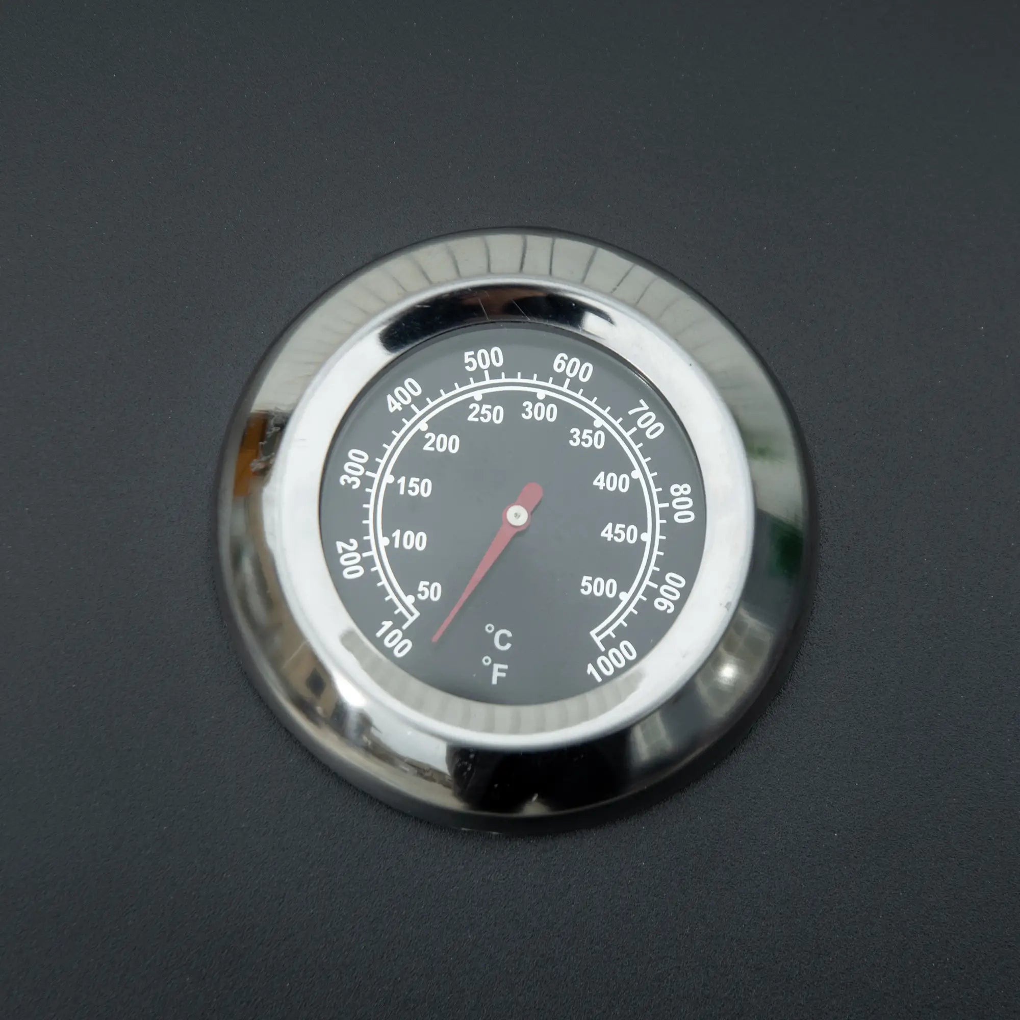 2 Burner Portable Gas BBQ Grill with Lid & Thermometer, Folding Tabletop Outdoor Barbecue, Carbon Steel Body, 5.86kW – Black