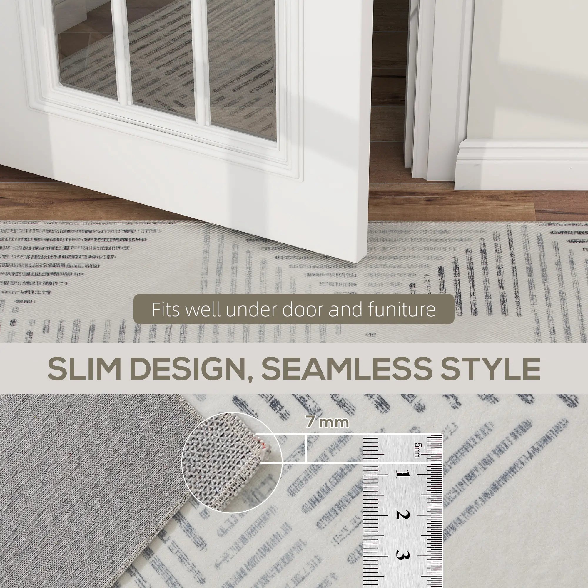 Modern Geometric Area Rug 170 x 120 cm – Soft Non-Slip Washable Carpet for Living Room, Bedroom & Home Office, Grey