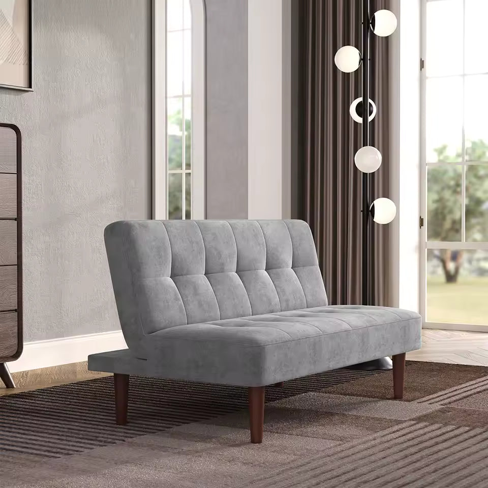 Small Modern 2-Seater Padded Convertible Sofa Bed