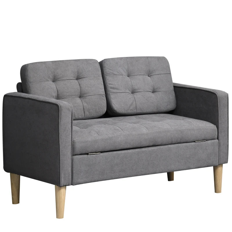 Modern 2 Seater Sofa with Hidden Storage
