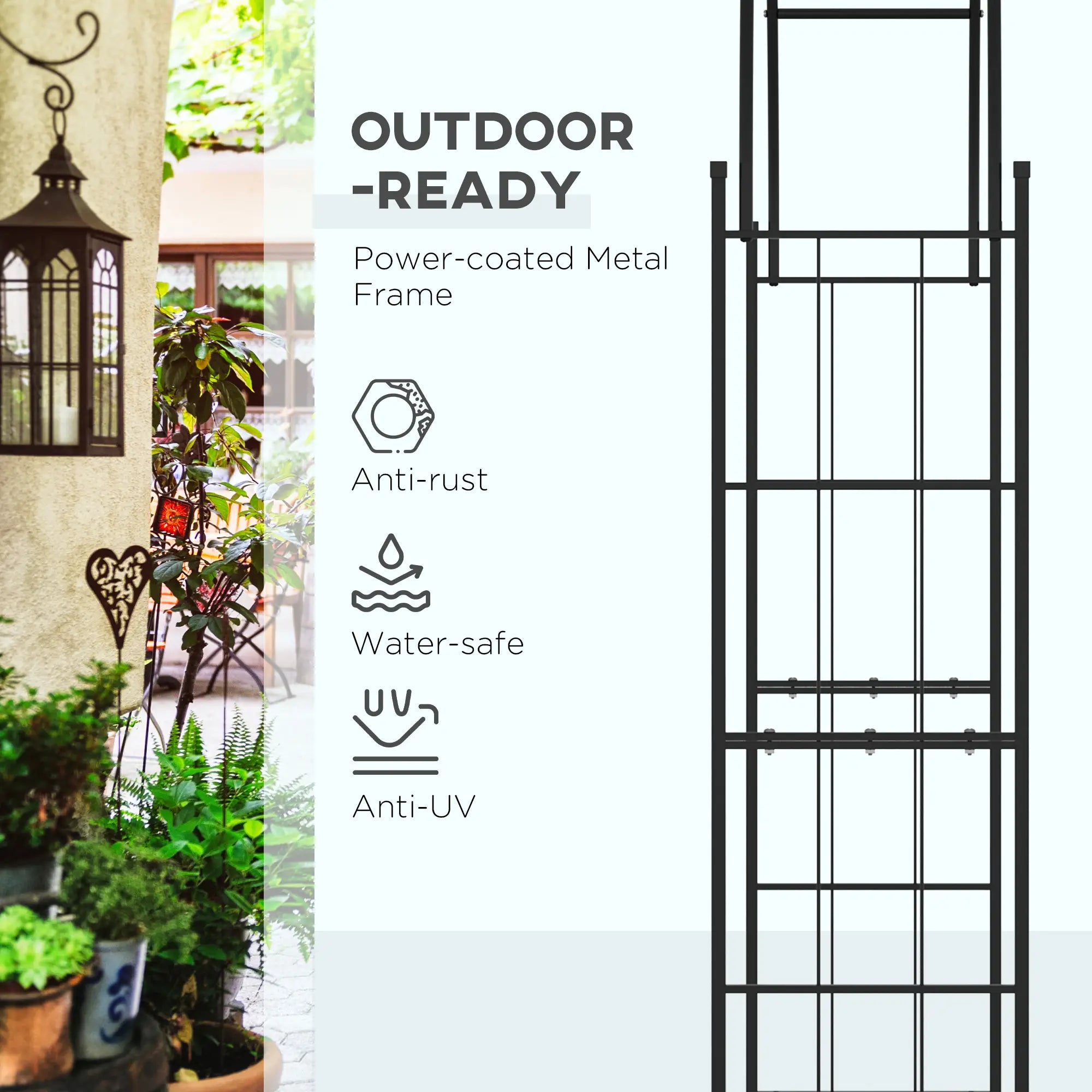 223cm Garden Arch Trellis