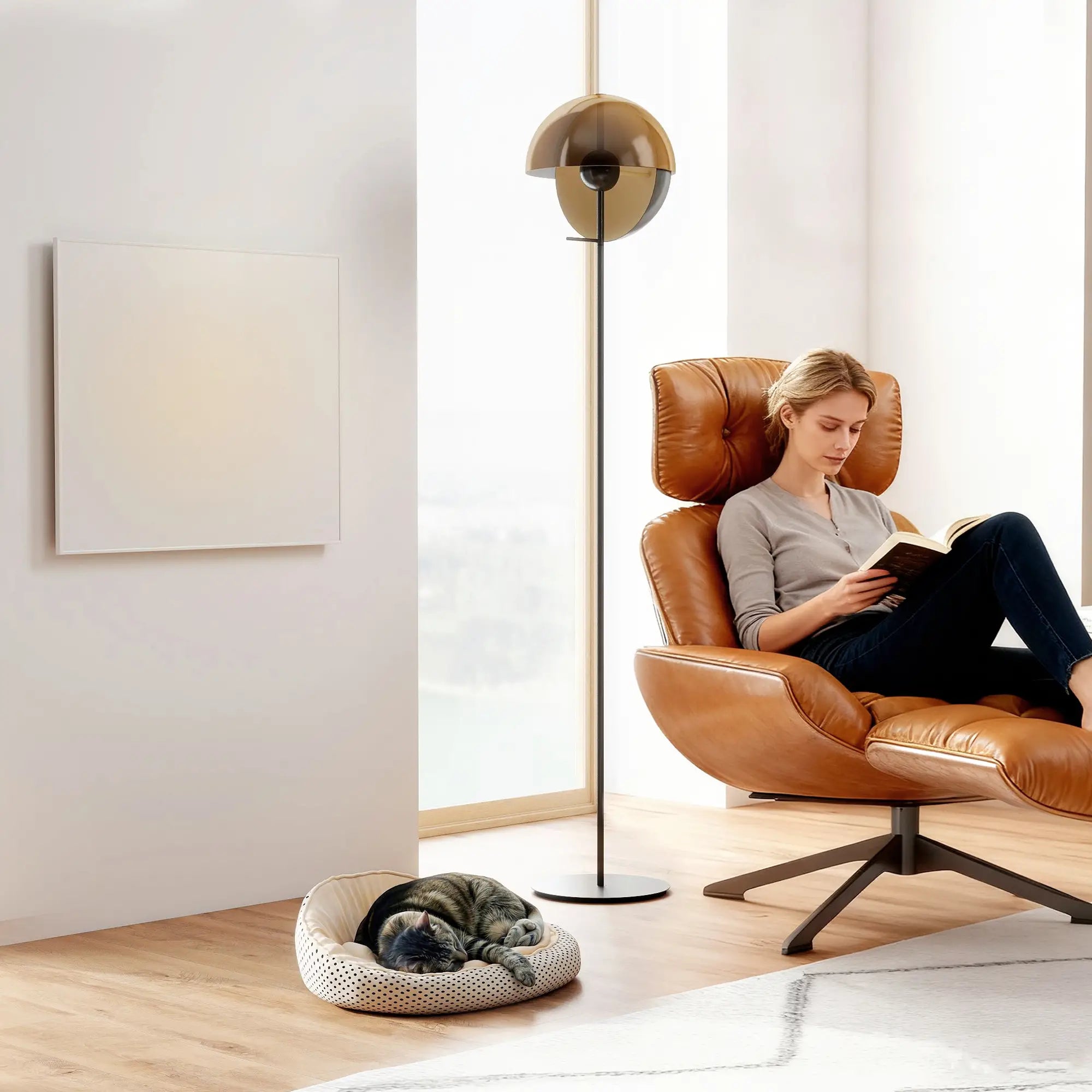 WiFi Smart Electric Heater – Far Infrared Wall Mounted Panel Heater with App & Remote Control, Ultra Slim, Energy Saving, White (170W / 400W / 520W)