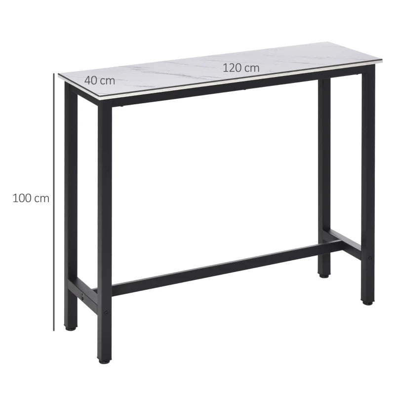 Rectangular Bar Table – Wood Effect Coffee Table