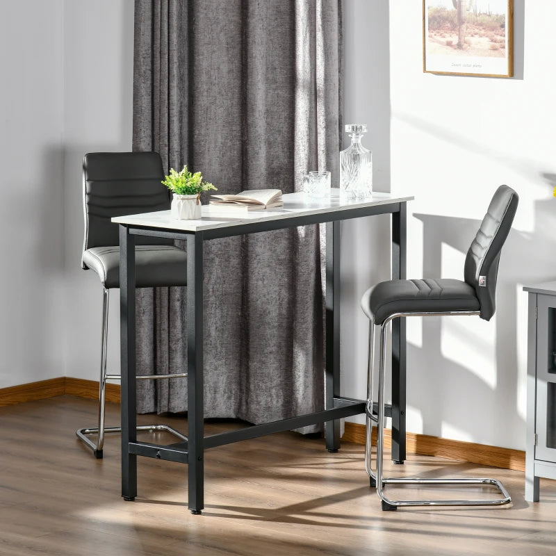 Rectangular Bar Table – Wood Effect Coffee Table