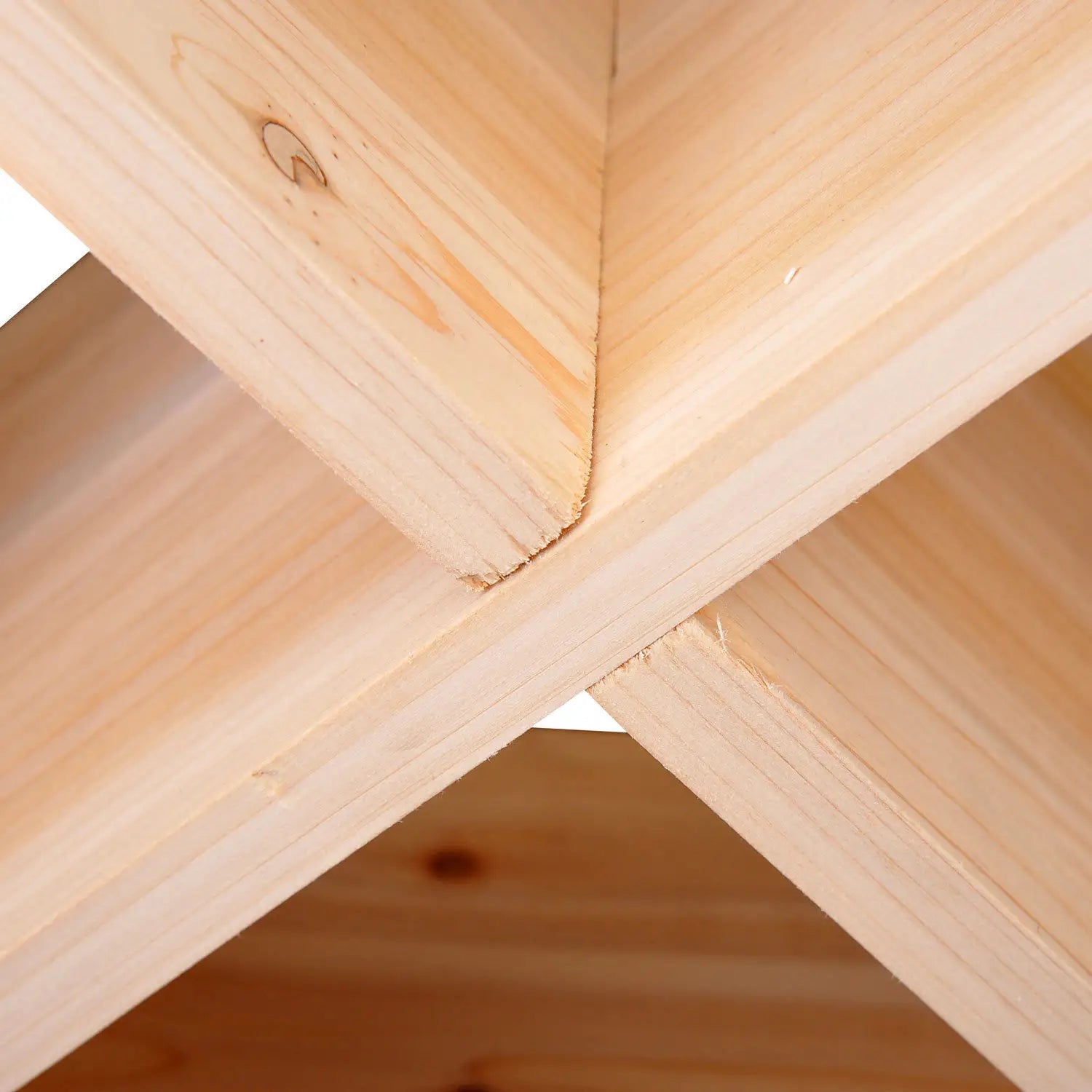 24-Bottle Wooden Wine Rack – Tabletop Wine Storage Stand, Square Pine Wood Bottle Holder