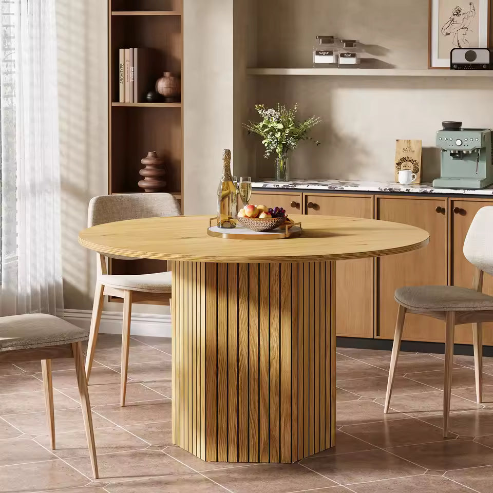 Round Wood Dining Table