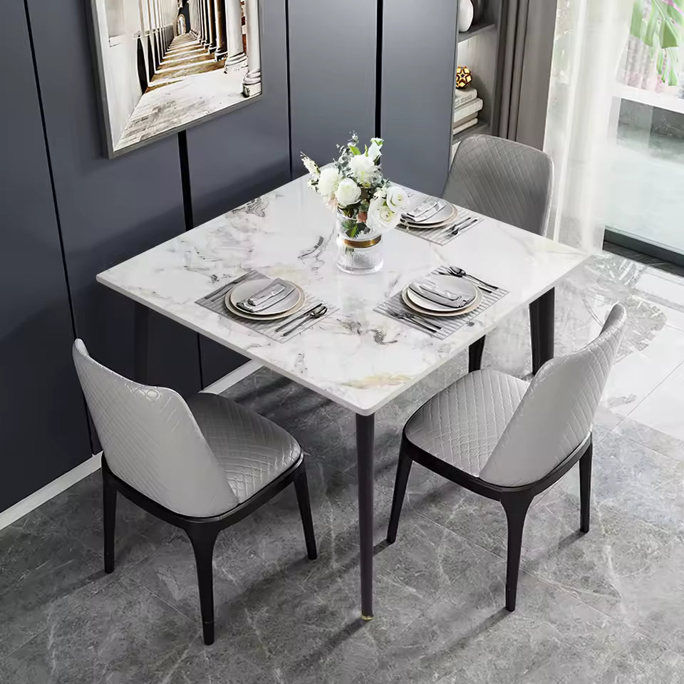 Mid-Century Slate Kitchen Dining Table