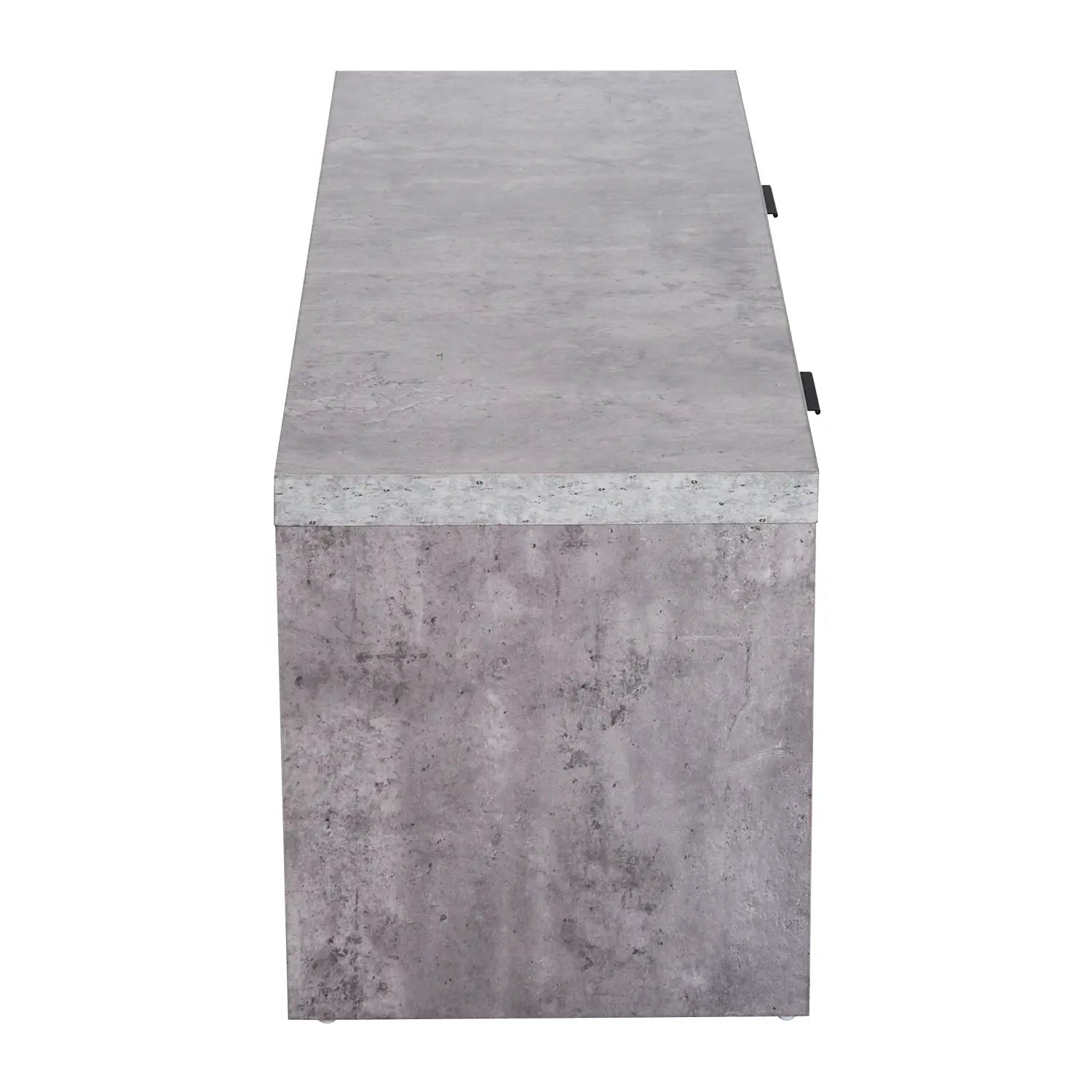 TV Stand for TVs up to 55" – Grey TV Unit with 2 Doors & Open Shelves, Modern Entertainment Cabinet (120cm)