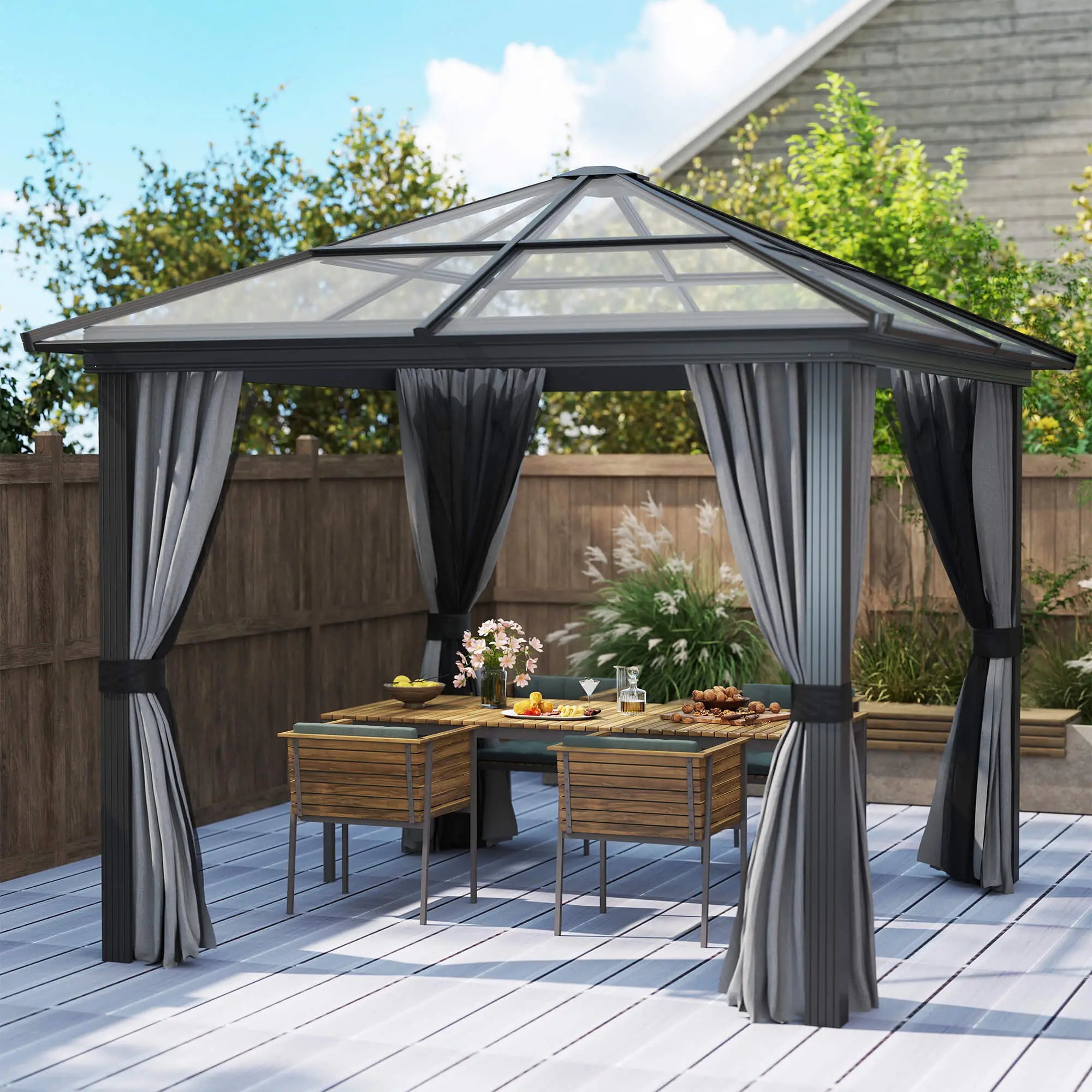 3 x 3m Hardtop Gazebo Canopy