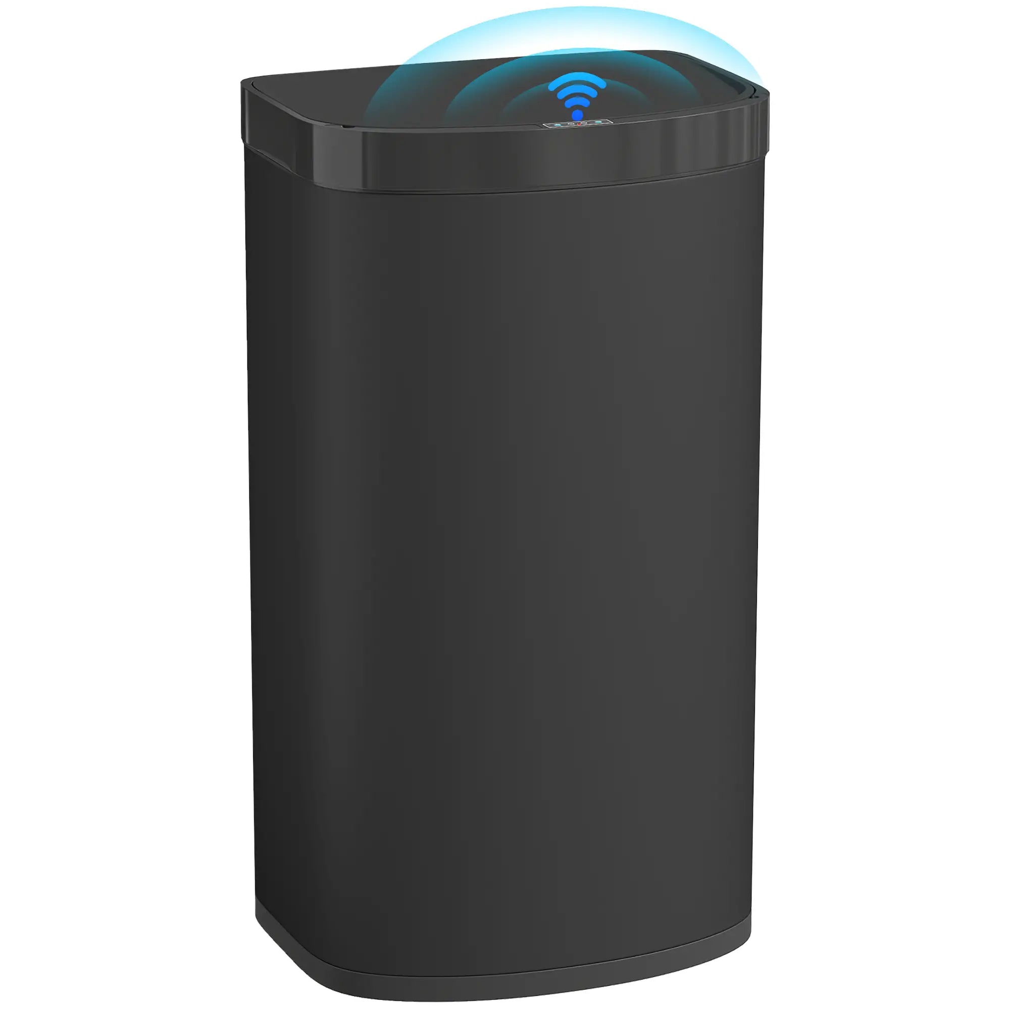 55L Automatic Sensor Bin – Touchless Kitchen Waste Bin with Soft-Close Lid, Stainless Steel, Fingerprint-Resistant, Black
