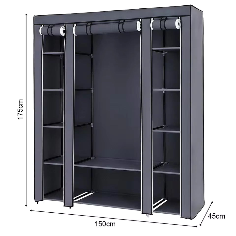 Portable Wardrobe Clothes Organizer – Non-Woven Fabric Storage Closet