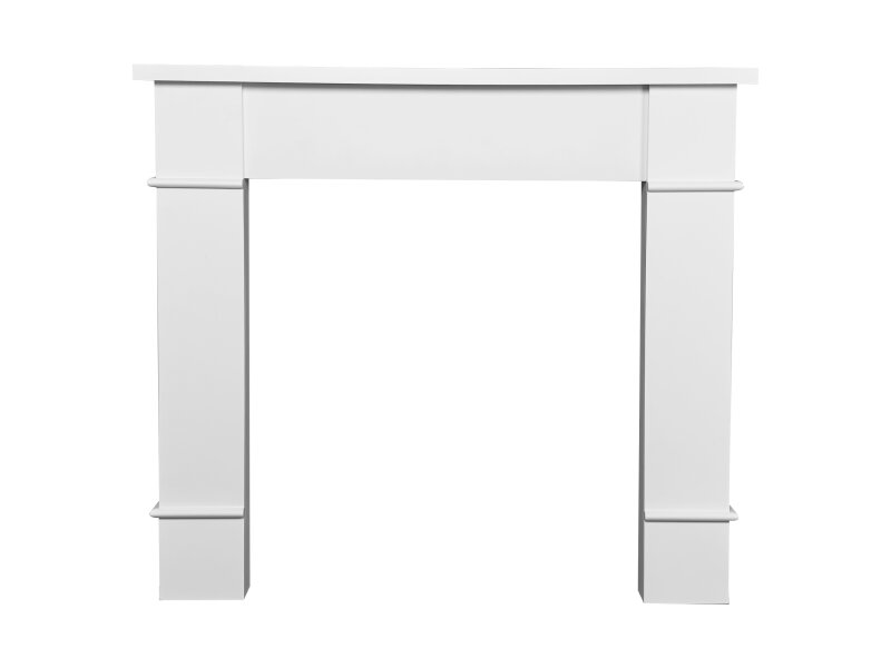 Adam Linton Mantelpiece with Downlights in Pure White, 48 Inch