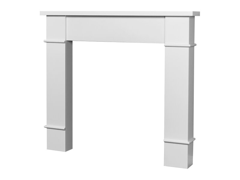 Adam Linton Mantelpiece with Downlights in Pure White, 48 Inch