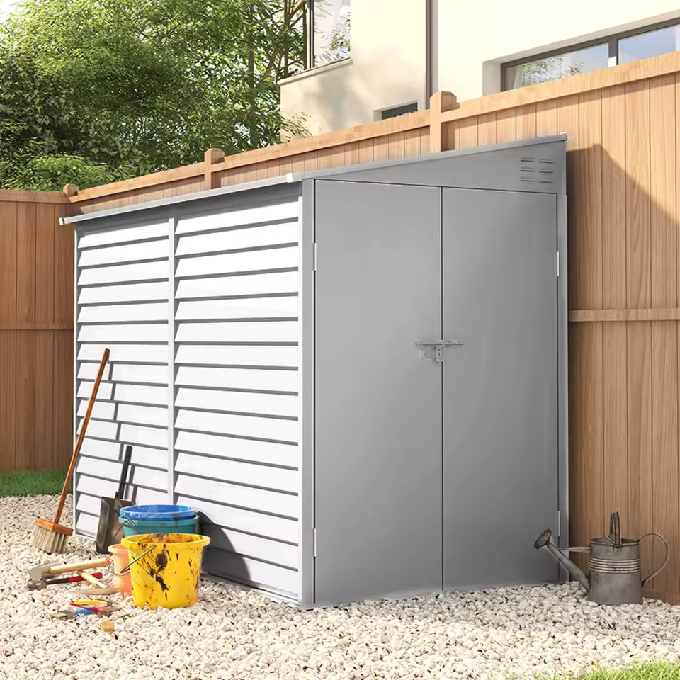 Outdoor Storage Shed - Waterproof Metal Tool House