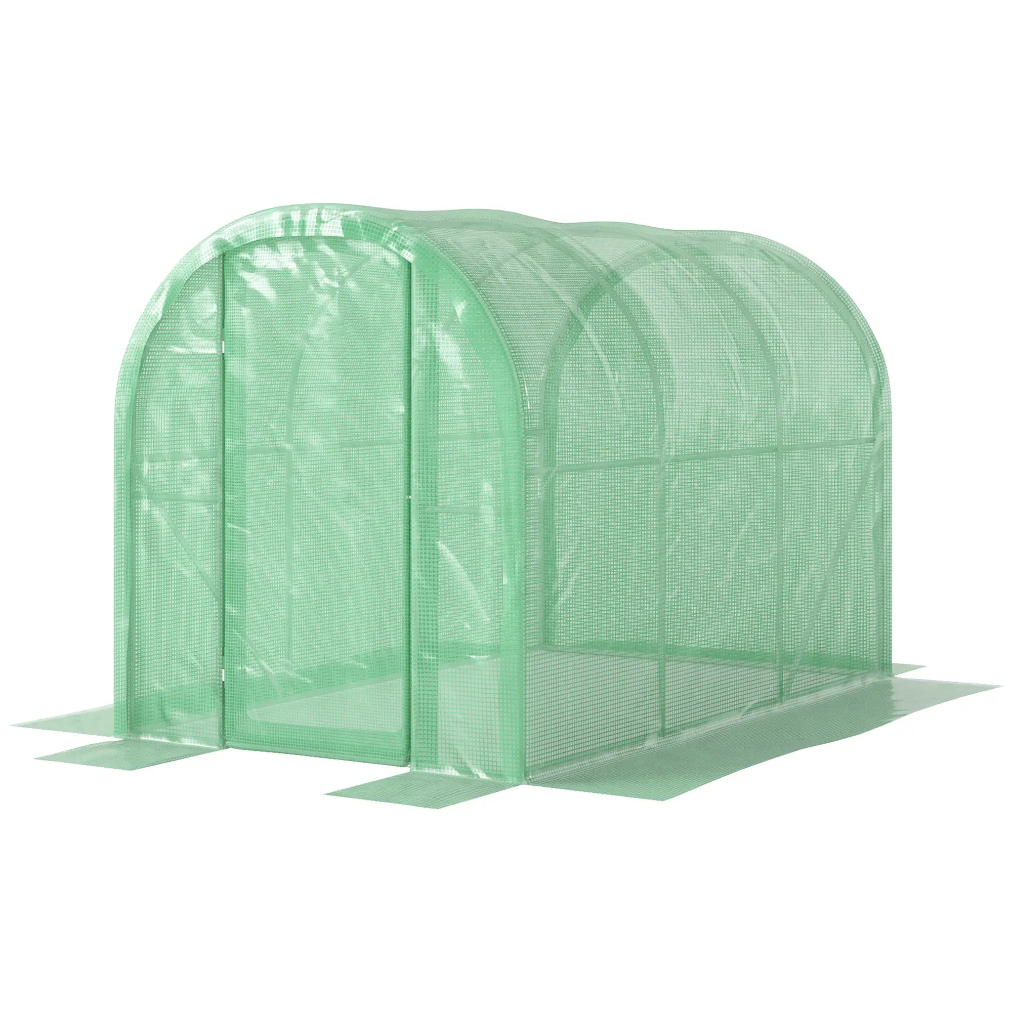3 x 2 x 2m Polytunnel Greenhouse with Hinged Door