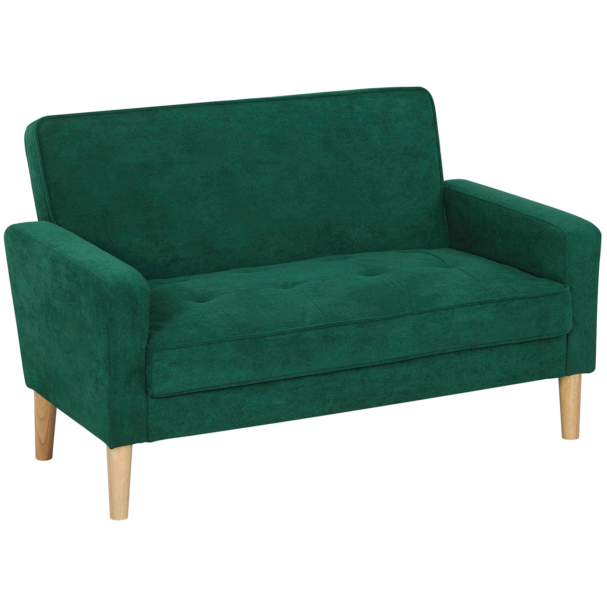 Two-Seater Velvet-Feel Sofa