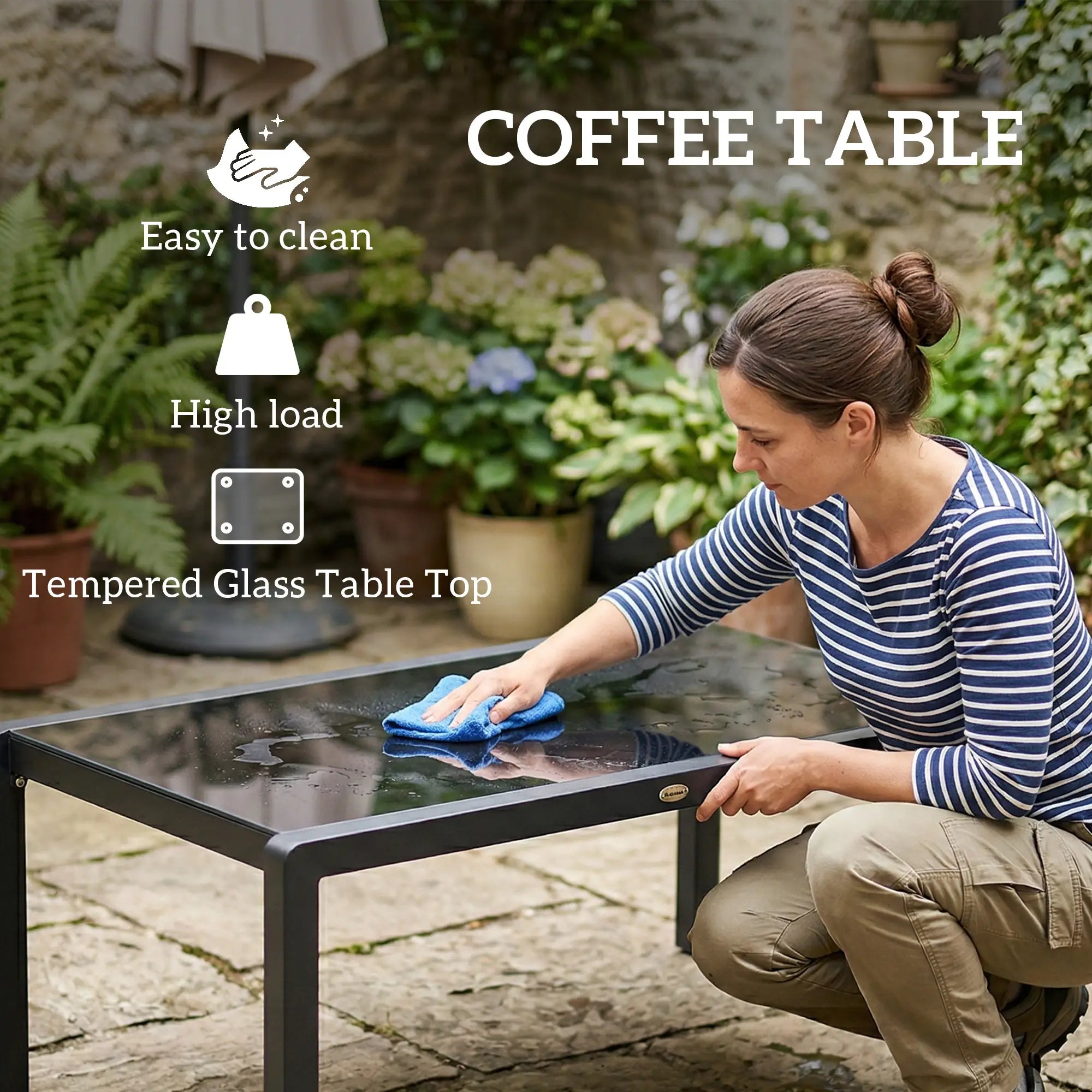 6 Seater Garden Corner Sofa Set