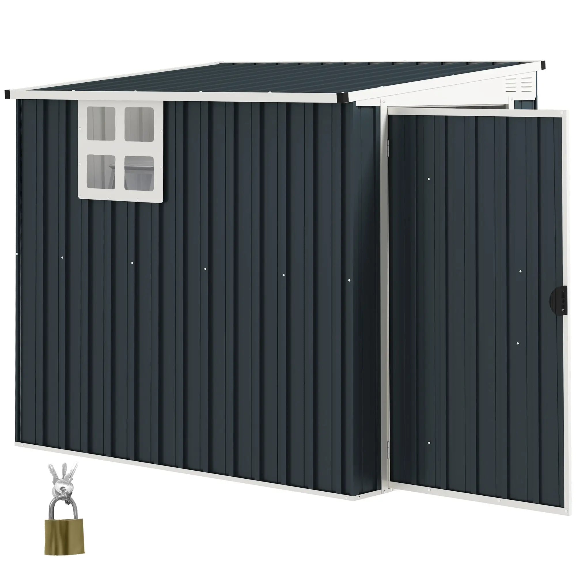 4 x 6ft Garden Metal Shed