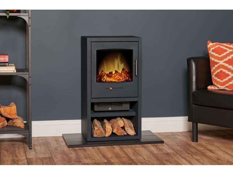 Adam Bergen XL Electric Stove in Charcoal Grey