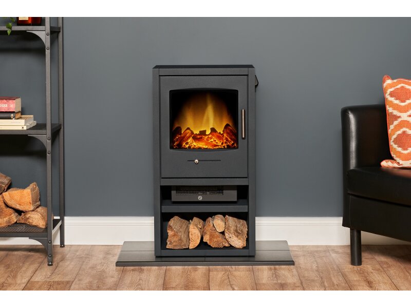 Adam Bergen XL Electric Stove in Charcoal Grey