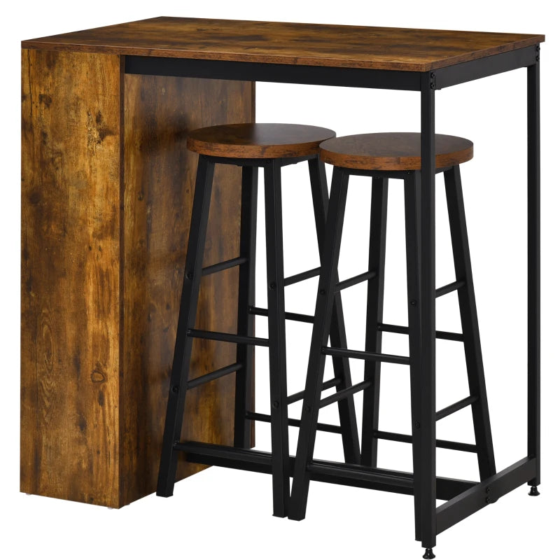 Industrial Bar Table Set for 2