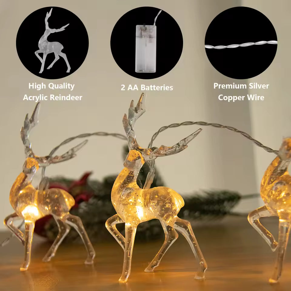 Reindeer Christmas LED Lights